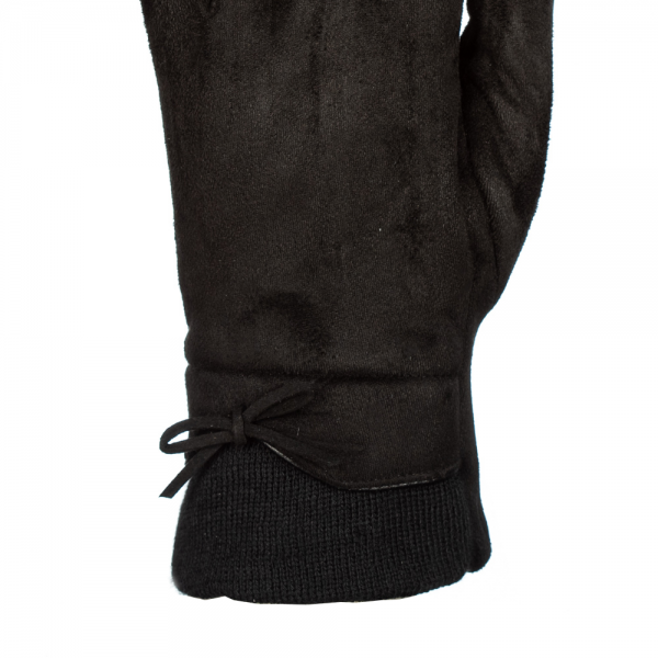 Дамски ръкавици Filia черен цвят, 2 - Kalapod.bg